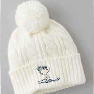 🐩 American Eagle Snoopy Cable Knit Beanie 🐑